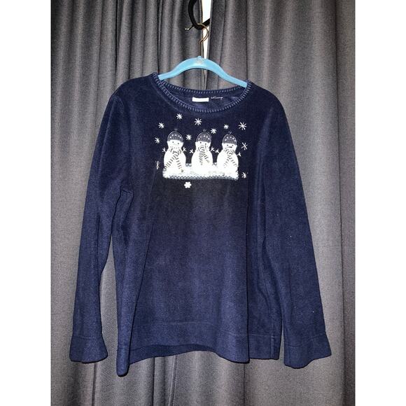 Ugly Christmas Sweater Fleece Size Medium - Picture 1 of 2